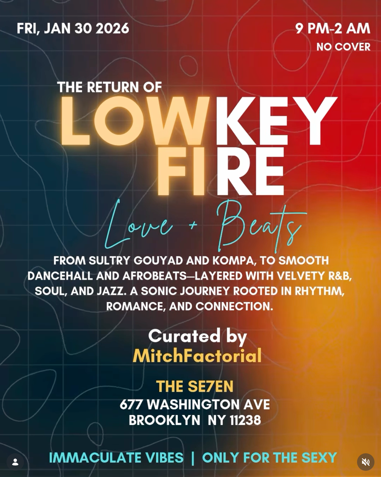 The Return of Low Key Fire flyer